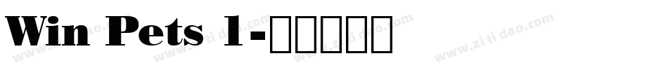 Win Pets 1字体转换